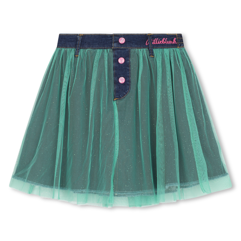 Falda bimateria BILLIEBLUSH 
                        NI&Ntilde;A