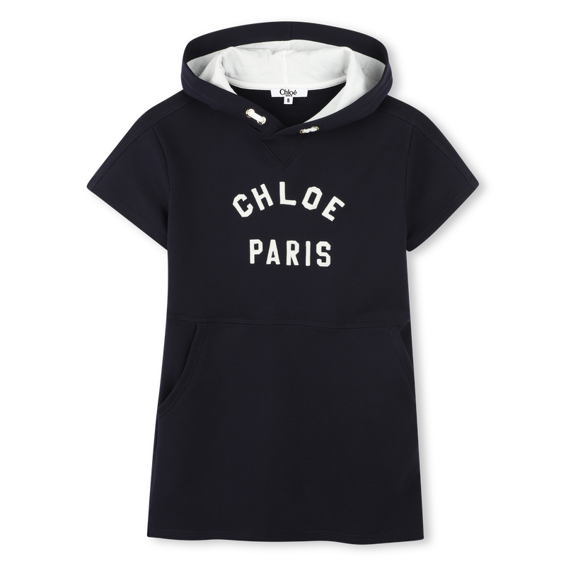 Vestido de mulet&oacute;n con capucha CHLOE 
                        NI&Ntilde;A