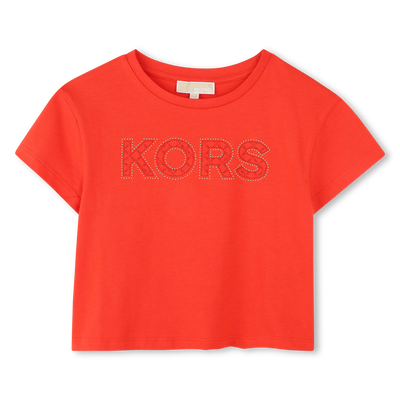 Camiseta corta de algod&oacute;n MICHAEL KORS NI&Ntilde;A