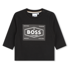 Camiseta de algod&oacute;n estampada BOSS 
                    NI&Ntilde;O