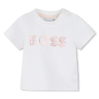 Camiseta estampado brillante, BLANCO, hi-res