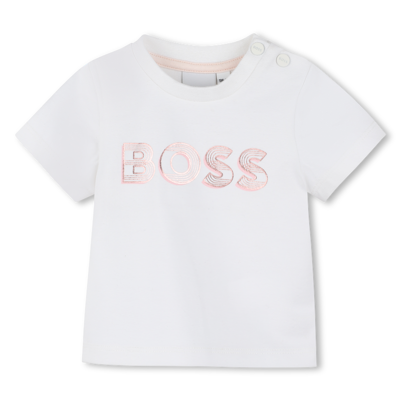 Camiseta estampado brillante BOSS 
                        NI&Ntilde;A