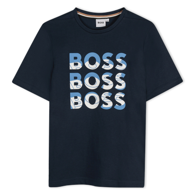 Camiseta manga corta y algod&oacute;n BOSS NI&Ntilde;O