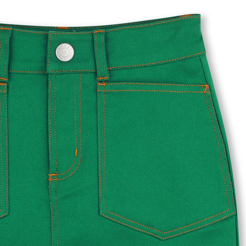 Falda trapecio con bolsillos KENZO KIDS 
                        NI&Ntilde;A