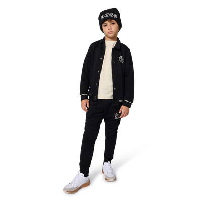 Gorro de punto con logo BOSS NIÑO