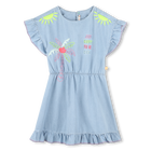 Vestido vaquero con bordados BILLIEBLUSH 
                    NI&Ntilde;A