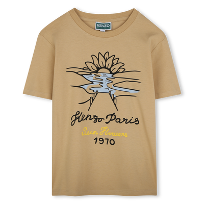 Camiseta algod&oacute;n manga corta KENZO KIDS NI&Ntilde;O