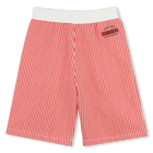 Bermudas de algod&oacute;n y rayas KENZO KIDS 
                    NI&Ntilde;O
