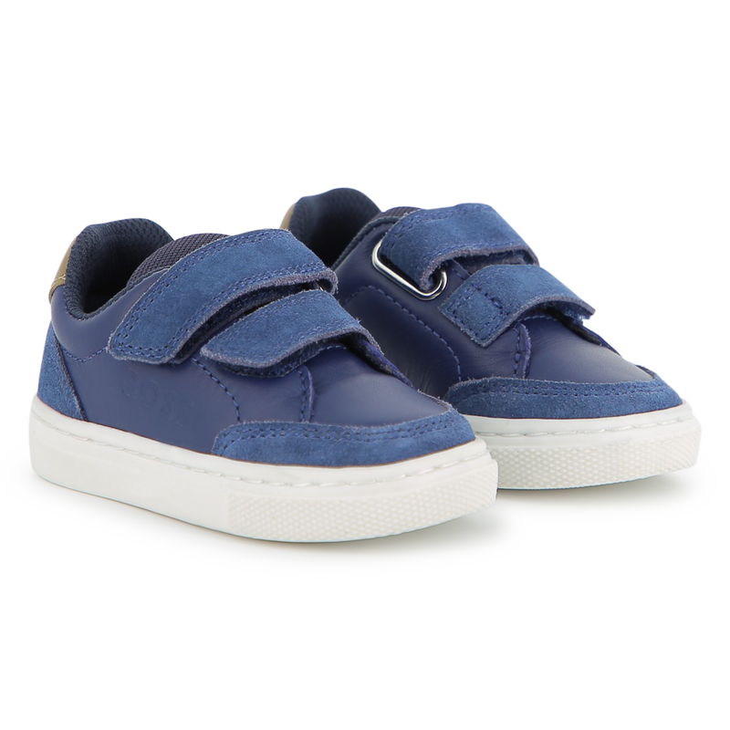 ZAPATILLAS CON RAYAS DE VELCRO BOSS 
                        NI&Ntilde;O