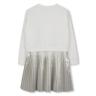 Vestido de manga larga bimaterial MICHAEL KORS NIÑA