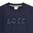 Su&eacute;ter bordado BOSS 
                    NI&Ntilde;A