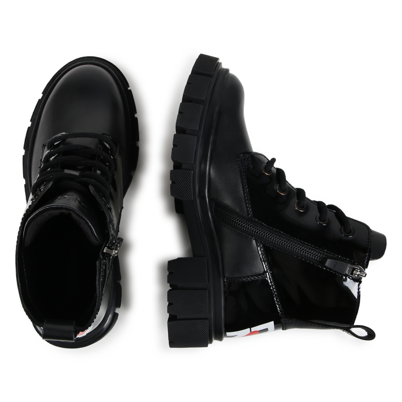 Botines de cuero DKNY 
                        NI&Ntilde;A