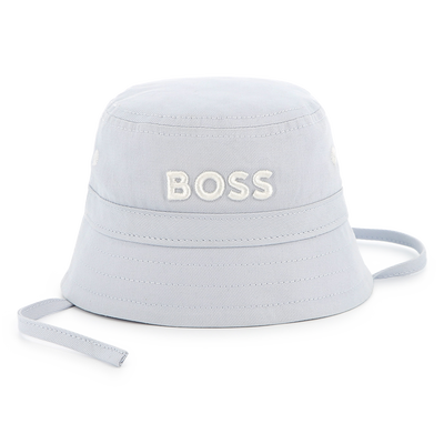 Gorro de algod&oacute;n con cordones BOSS NI&Ntilde;O