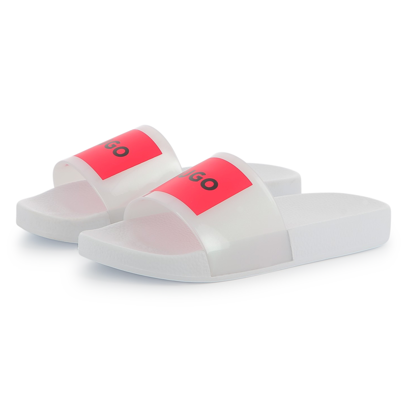 Chanclas con parches HUGO 
                        NI&Ntilde;A