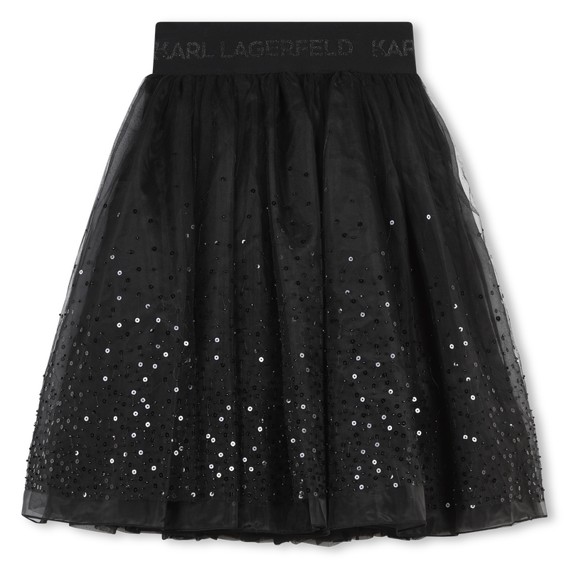 Falda de tul con lentejuelas KARL LAGERFELD KIDS 
                        NI&Ntilde;A