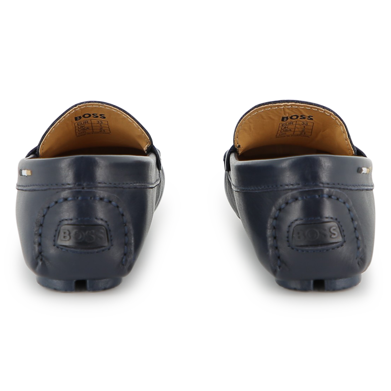 MOCASINES DE PIEL DE VACUNO BOSS 
                        NIÑO
