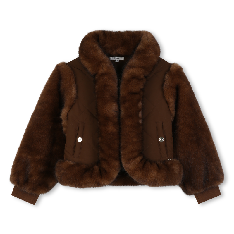 Chaqueta de forro polar esponjoso CHLOE 
                        NI&Ntilde;A