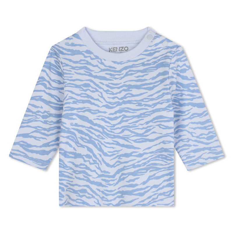 Camiseta y peto de algod&oacute;n KENZO KIDS 
                        NI&Ntilde;O