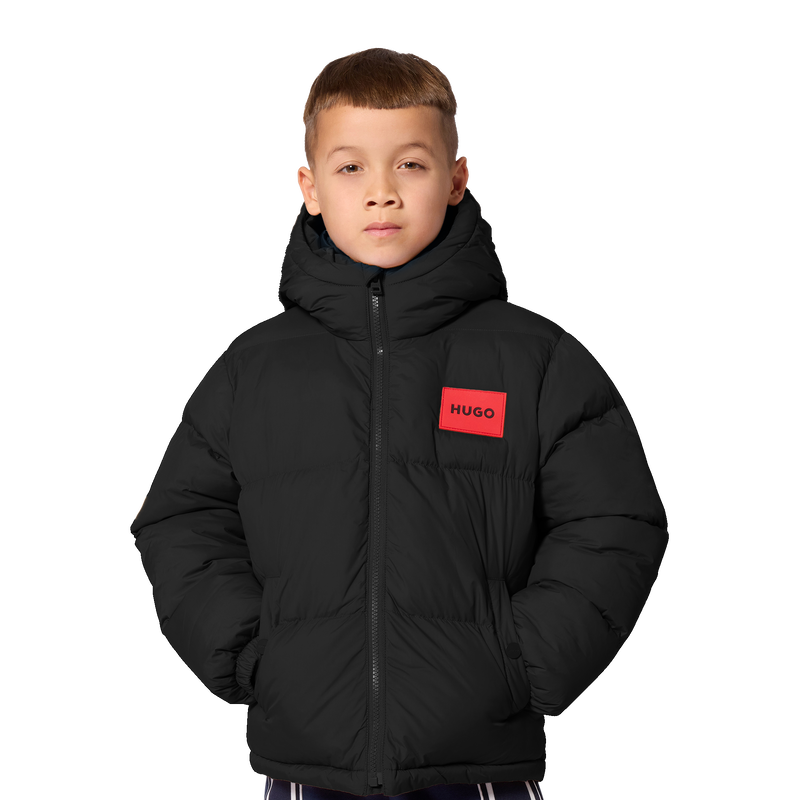 Chaqueta acolchada con capucha HUGO 
                        NI&Ntilde;O