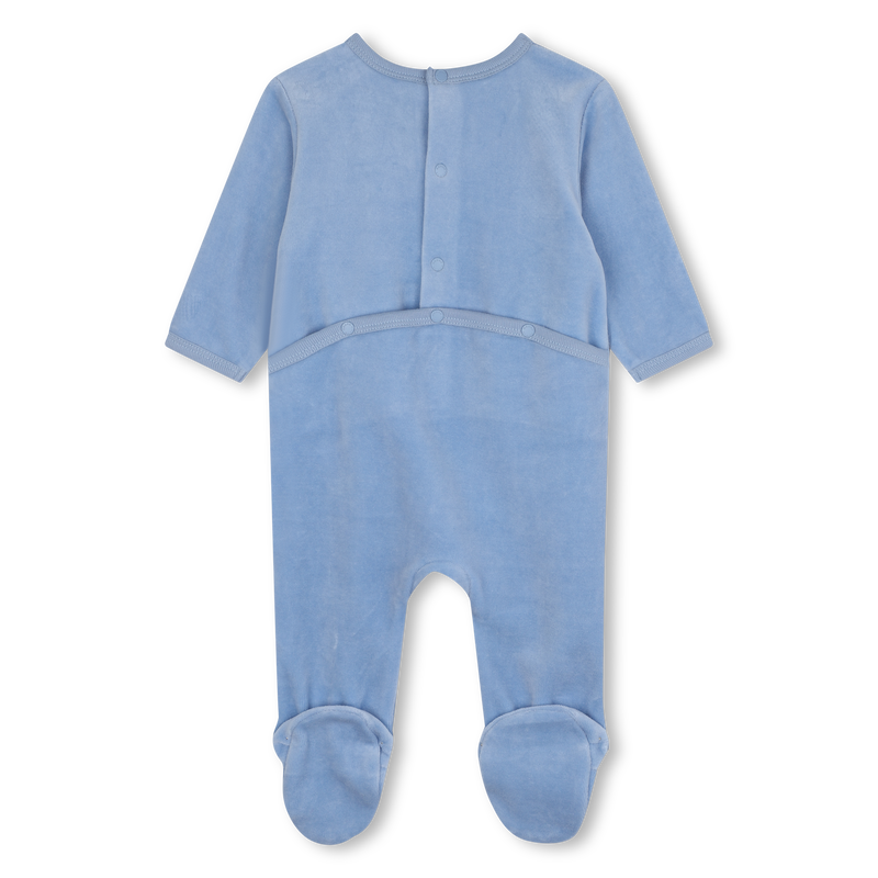 Pijama de terciopelo bordado KENZO KIDS 
                        NI&Ntilde;O