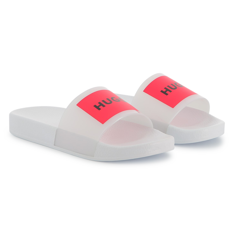 Chanclas con parches HUGO 
                        NI&Ntilde;A