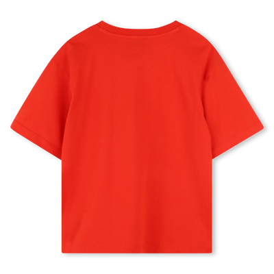 Camiseta de algodón estampada KENZO KIDS NIÑO