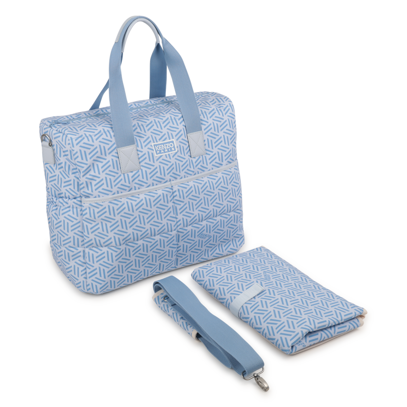 Pañalera acolchada de popelina estampada KENZO KIDS 
                        UNISEXO