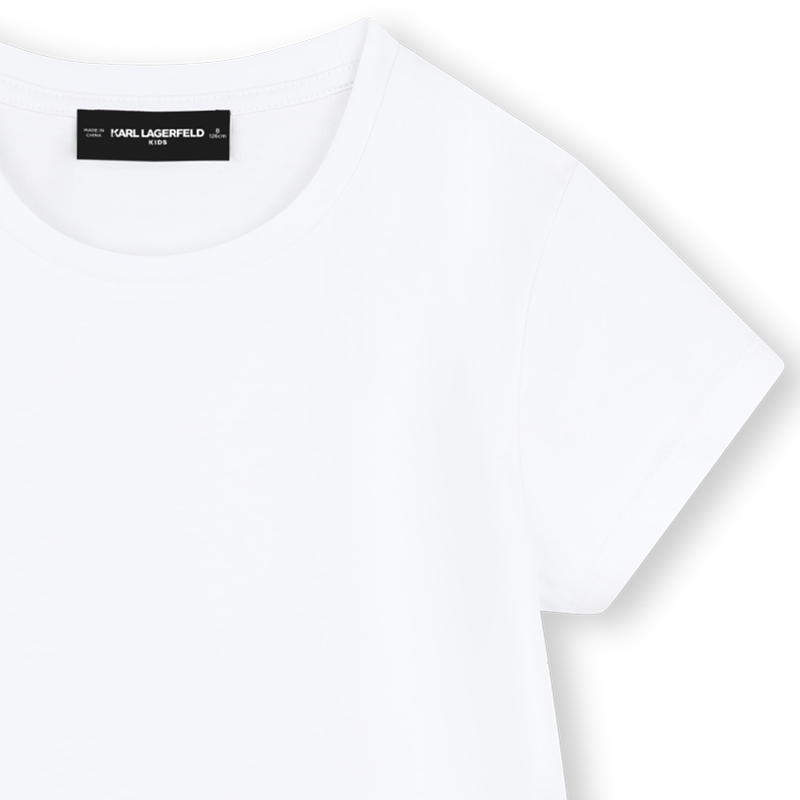 Vestido de manga corta bordado KARL LAGERFELD KIDS 
                        NI&Ntilde;A