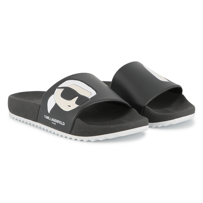 Chanclas estampadas KARL LAGERFELD KIDS 
                        NI&Ntilde;O