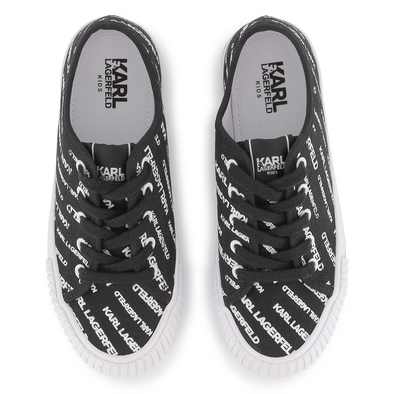 Deportivas con cordones y logo KARL LAGERFELD KIDS 
                        NI&Ntilde;O