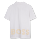 Polo de algod&oacute;n con logo BOSS 
                    NI&Ntilde;O