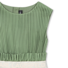 Vestido plisado manga corta KARL LAGERFELD KIDS 
                    NI&Ntilde;A