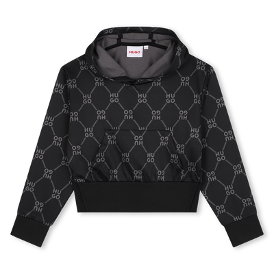 Sudadera estampada con capucha HUGO NI&Ntilde;A