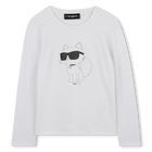 Camiseta de manga larga KARL LAGERFELD KIDS 
                    NI&Ntilde;A