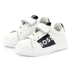 Deportivas de piel y cordones BOSS 
                    NI&Ntilde;O