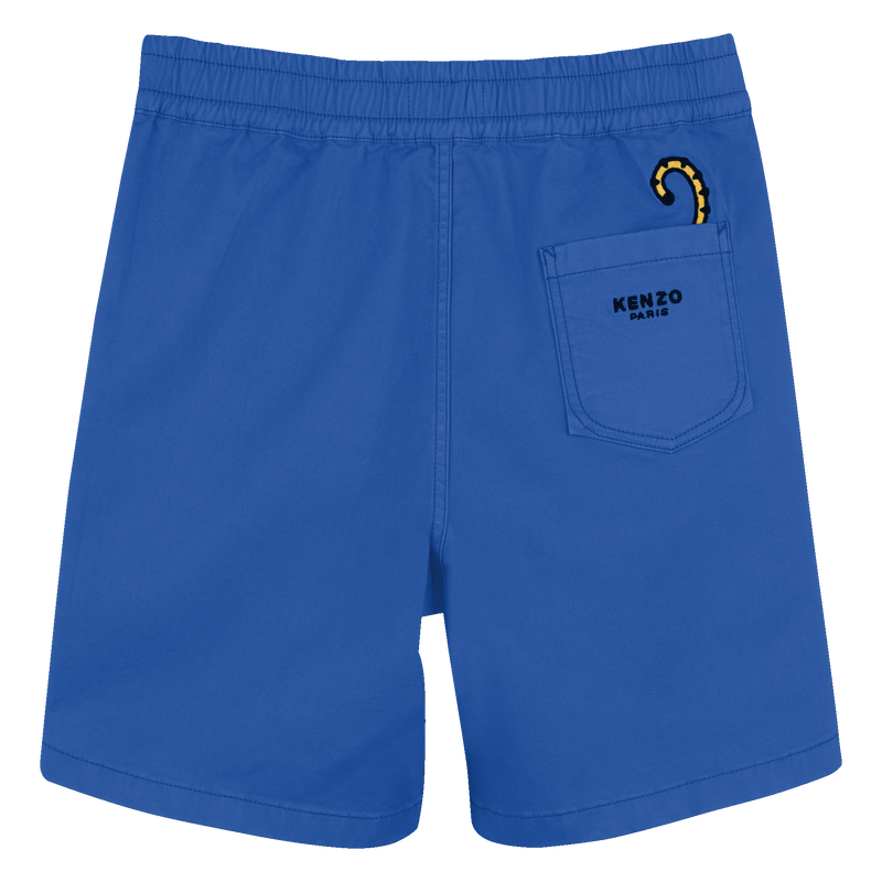 Bermudas de algod&oacute;n con parche KENZO KIDS 
                        NI&Ntilde;O
