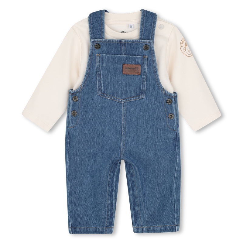 Conjunto de mono y camiseta TIMBERLAND 
                        NI&Ntilde;O
