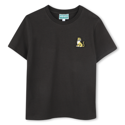 Camiseta con parche bordado KENZO KIDS UNISEXO
