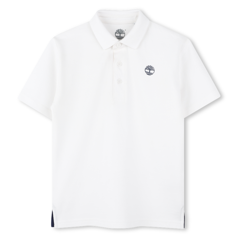 Polo liso con logo en el pecho TIMBERLAND 
                        NI&Ntilde;O