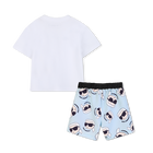 Conjunto de camiseta y ba&ntilde;ador KARL LAGERFELD KIDS 
                    NI&Ntilde;O