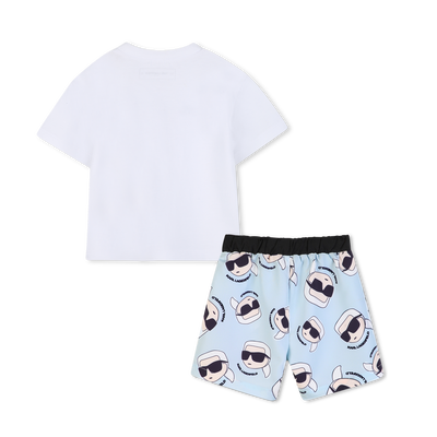 CONJUNTO DE CAMISETA Y BA&Ntilde;ADOR KARL LAGERFELD KIDS NI&Ntilde;O