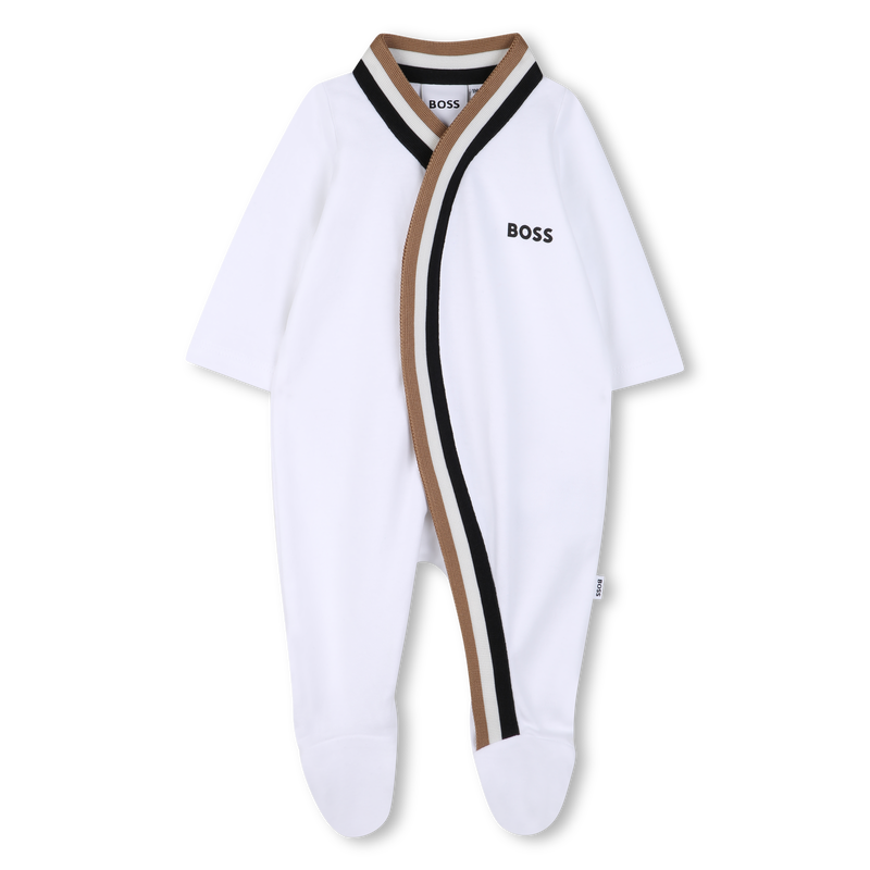 CONJUNTO PIJAMA + PANO + BAN + MANOPLAS BOSS 
                        NI&Ntilde;O