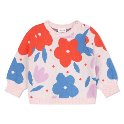 Jersey de punto floral CARREMENT BEAU NI&Ntilde;A