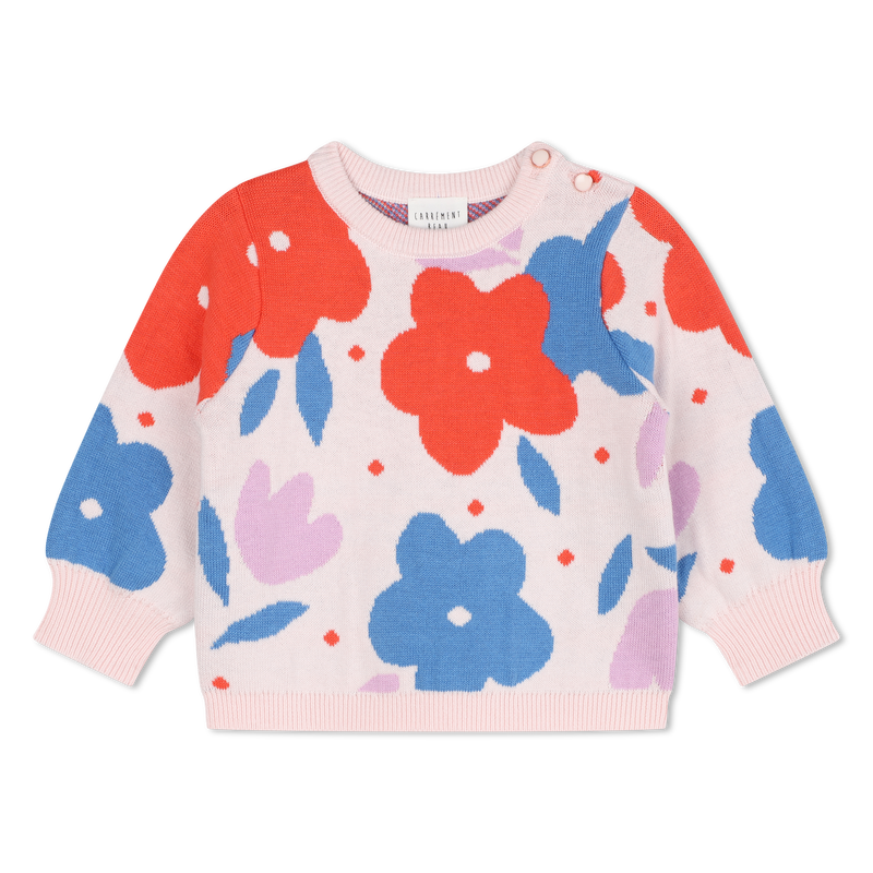Jersey de punto floral CARREMENT BEAU 
                        NI&Ntilde;A