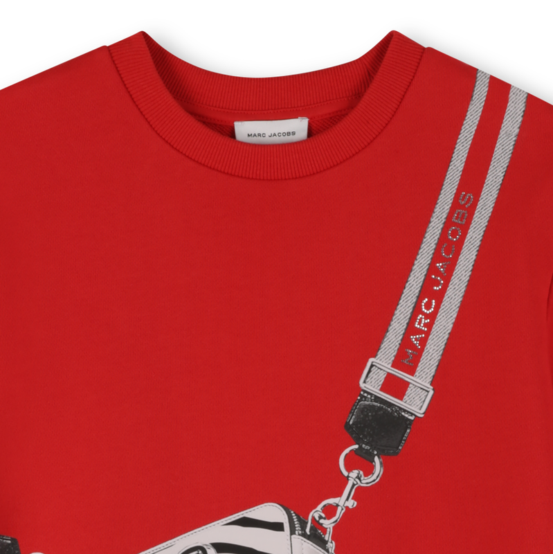 Vestido de felpa de algod&oacute;n MARC JACOBS 
                        NI&Ntilde;A