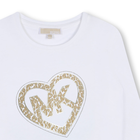 Camiseta manga larga y algod&oacute;n MICHAEL KORS 
                    NI&Ntilde;A