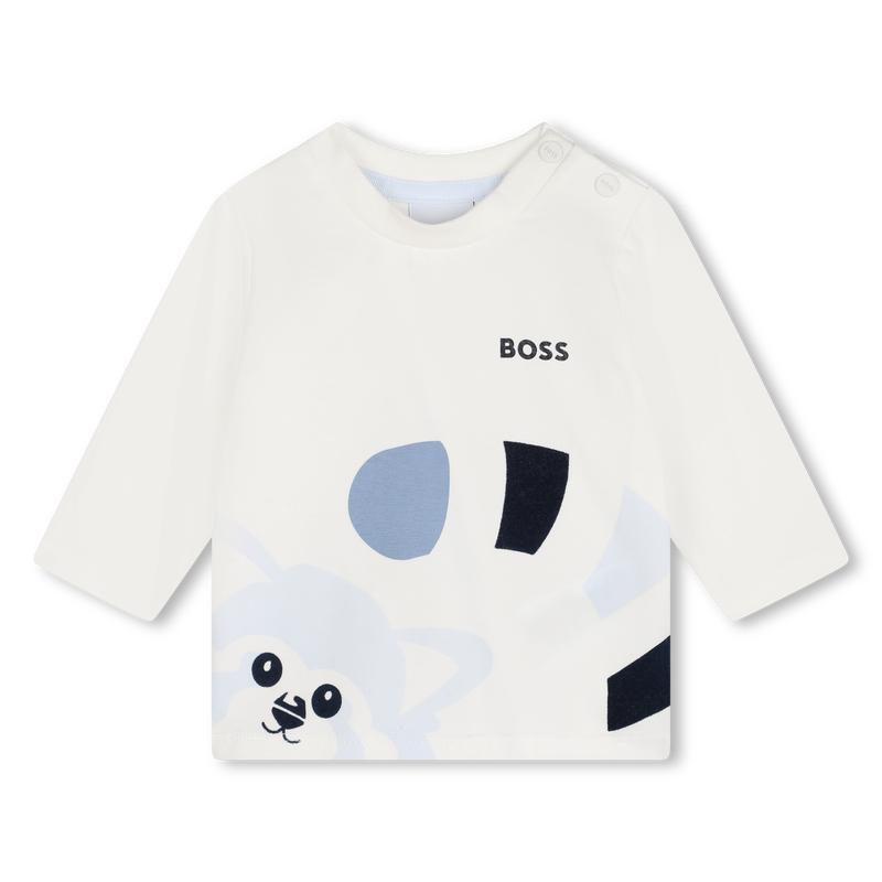 Camiseta con estampado panda BOSS 
                        NI&Ntilde;O