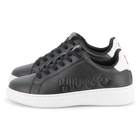 Zapatillas de piel de vacuno, NEGRO, hi-res