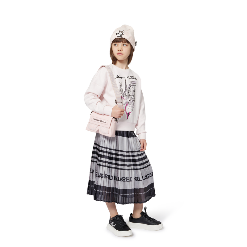 Falda midi plisada KARL LAGERFELD KIDS 
                        NI&Ntilde;A