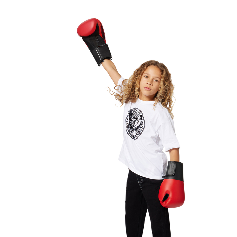 Plum&iacute;fero reversible con capucha HUGO 
                        NI&Ntilde;O